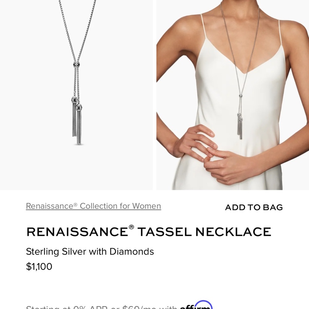 David Yurman Authentic Renaissance Tassel Necklace *authentic* - Picture 4 of 16
